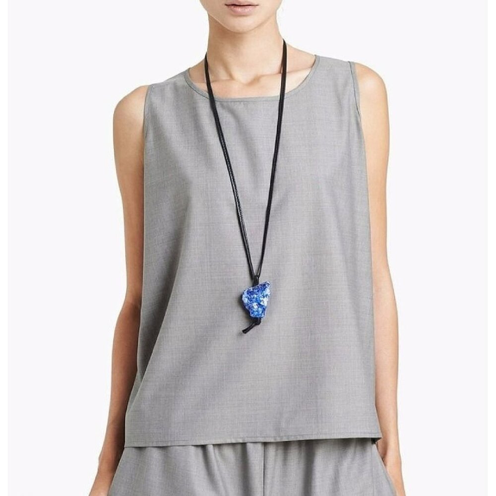 Eskandar Wool‎ Silk Sleeveless Shell